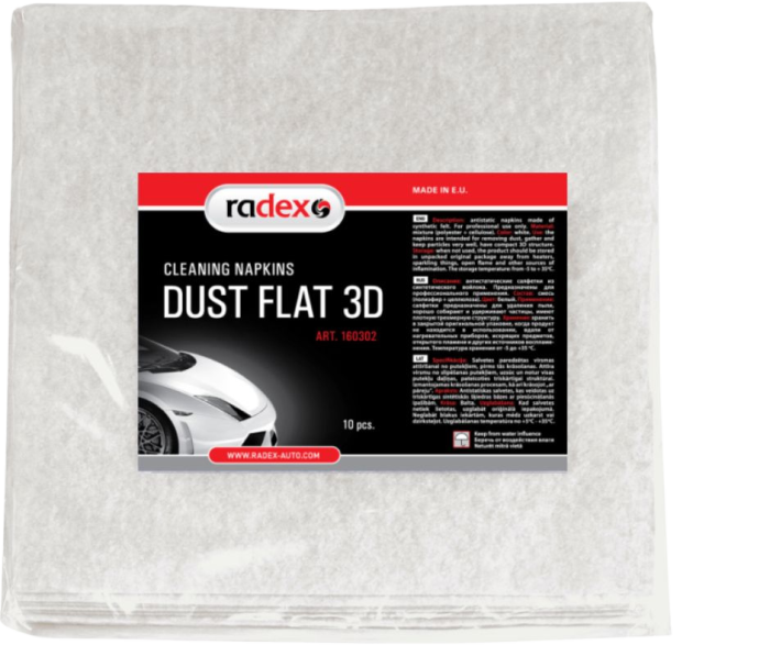 DUST FLAT 3D PUTEKĻU TĪRĀMĀ SALVETES